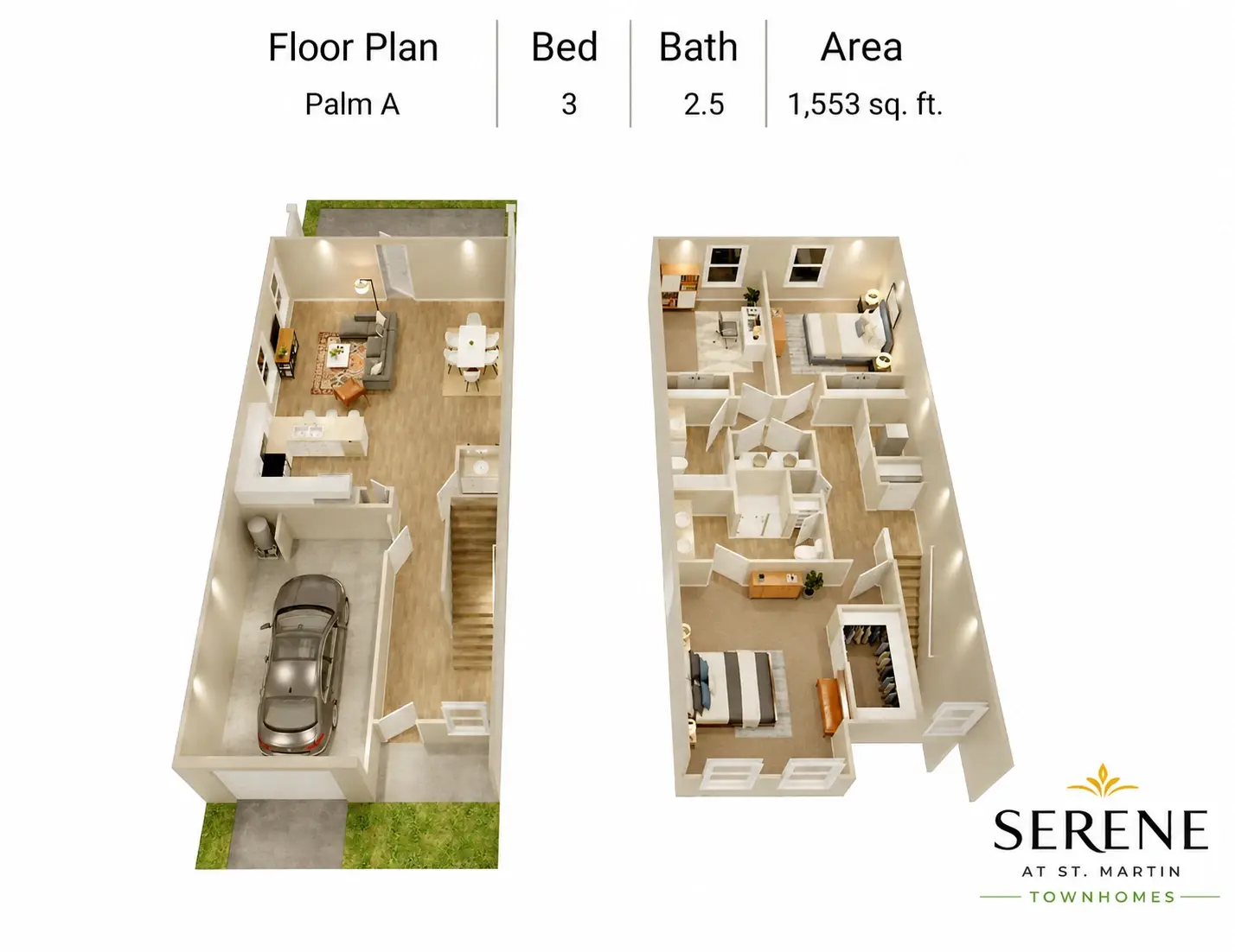 Serene at St. Martin Townhomes — Aerial view