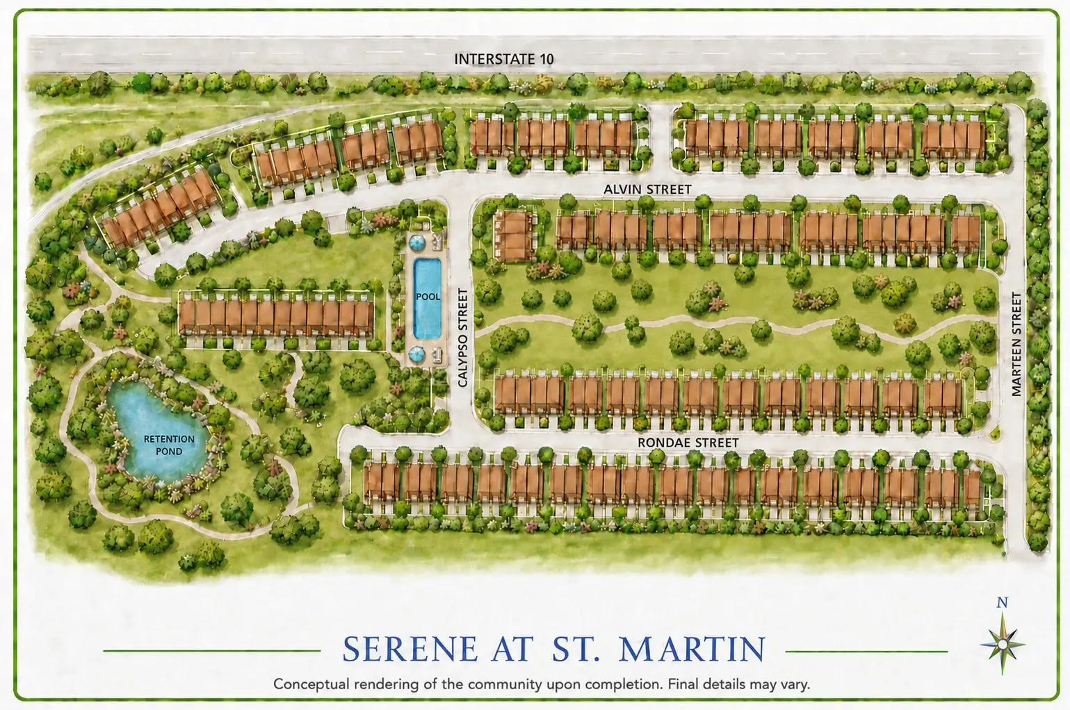 Serene Townhomes Neighborhood